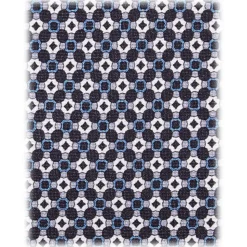 Viola Milano - Floral Pattern Selftipped Silk Tie - Blue Mix - Handmade in Italy - Luxury Exclusive Collection - Avvenice