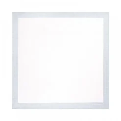 Viola Milano - Frame Polka Dot Silk Pocket Square - Light Grey and White - Handmade in Italy - Luxury Exclusive Collection - Avvenice