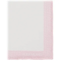 Viola Milano - Frame Polka Dot Silk Pocket Square - Pink - Handmade in Italy - Luxury Exclusive Collection - Avvenice