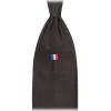 Viola Milano - French Flag Handrolled Woven Silk Jacquard Tie - Navy - Handmade in Italy - Luxury Exclusive Collection - Avvenice