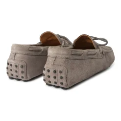 Viola Milano - Gommino Suede Loafer - Grey - Handmade in Italy - Luxury Exclusive Collection - Avvenice