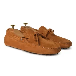 Viola Milano - Gommino Suede Loafer - Cola - Handmade in Italy - Luxury Exclusive Collection - Avvenice