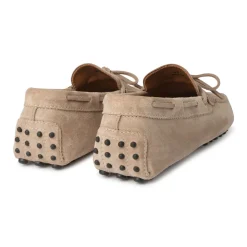 Viola Milano - Gommino Suede Loafer - Beige - Handmade in Italy - Luxury Exclusive Collection - Avvenice