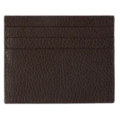 Viola Milano - Grain Leather Credit Card Holder - Brown - Handmade in Italy - Luxury Exclusive Collection - Avvenice