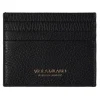 Viola Milano - Grain Leather Credit Card Holder - Black - Handmade in Italy - Luxury Exclusive Collection - Avvenice