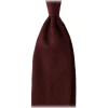 Viola Milano - Grenadine Garza Fina 7-Fold Unlined Tie - Burgundy - Handmade in Italy - Luxury Exclusive Collection - Avvenice