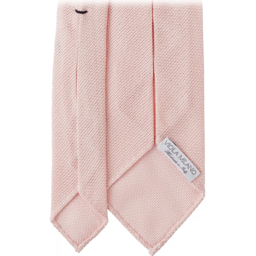 Viola Milano - Grenadine Garza Fina Unlined Tie - Pink - Handmade in Italy - Luxury Exclusive Collection - Avvenice