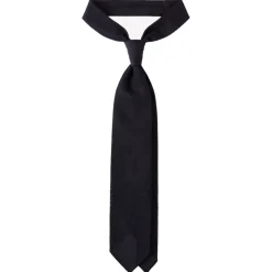 Viola Milano - Grenadine Garza Fina Unlined Tie - Navy - Handmade in Italy - Luxury Exclusive Collection - Avvenice