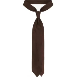Viola Milano - Grenadine Garza Fina Unlined Tie - Brown - Handmade in Italy - Luxury Exclusive Collection - Avvenice