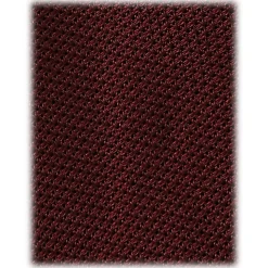 Viola Milano - Grenadine Garza Fina Unlined Tie - Burgundy - Handmade in Italy - Luxury Exclusive Collection - Avvenice