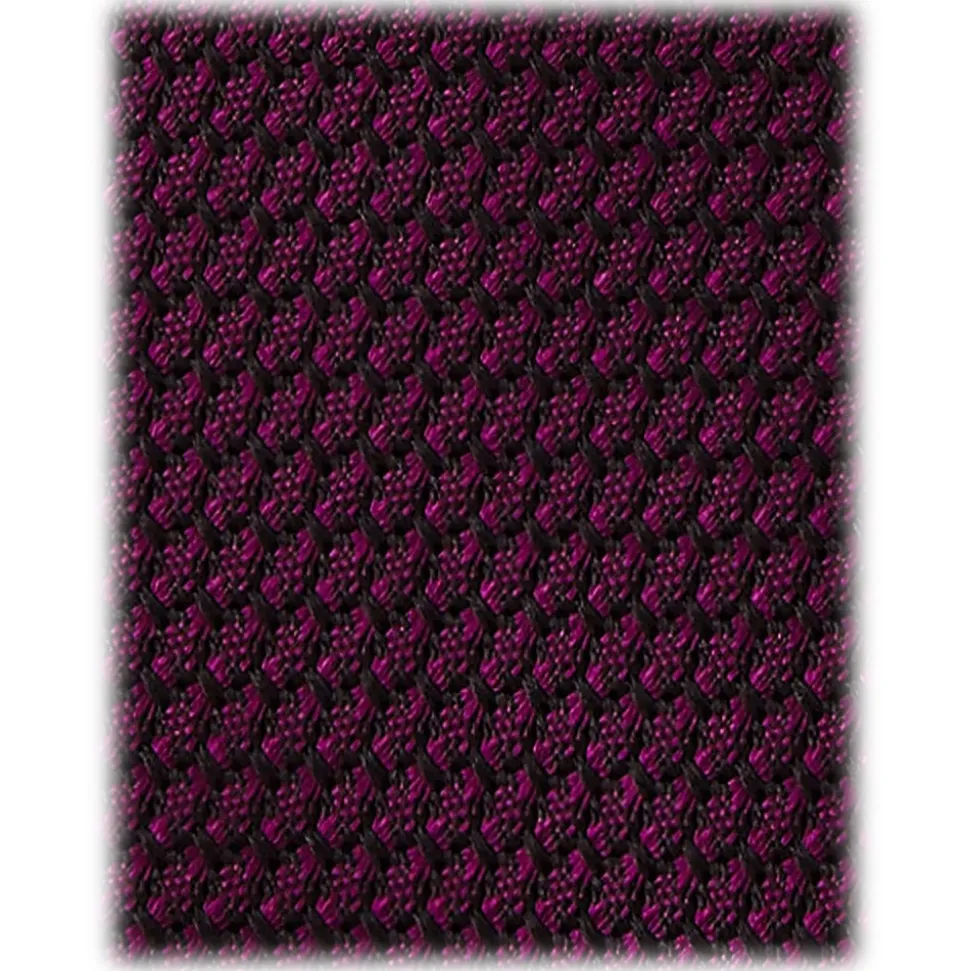 Viola Milano - Grenadine Garza Grossa Unlined Tie - Purple Mix - Handmade in Italy - Luxury Exclusive Collection - Avvenice