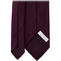 Viola Milano - Grenadine Garza Grossa Unlined Tie - Purple Mix - Handmade in Italy - Luxury Exclusive Collection - Avvenice