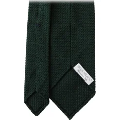 Viola Milano - Grenadine Garza Grossa Unlined Tie - Forest - Handmade in Italy - Luxury Exclusive Collection - Avvenice