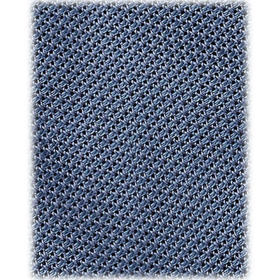 Viola Milano - Grenadine Garza Fina 7-Fold Unlined Tie - Sea - Handmade in Italy - Luxury Exclusive Collection - Avvenice