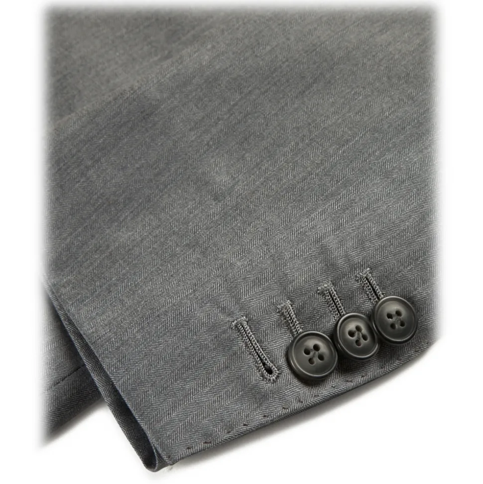 Viola Milano - Half-lined Loro Piana Double Breasted Suit - Sea Solaro - Handmade in Italy - Luxury Exclusive Collection - Avvenice