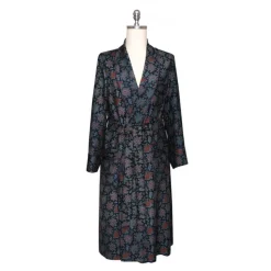 Viola Milano - Handprinted Silk Dressing Gown - Paisley Pattern - Handmade in Italy - Luxury Exclusive Collection - Avvenice