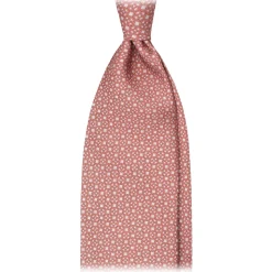 Viola Milano - Hilario Chain Selftipped Italian Silk Tie - Orange Mix - Handmade in Italy - Luxury Exclusive Collection - Avvenice