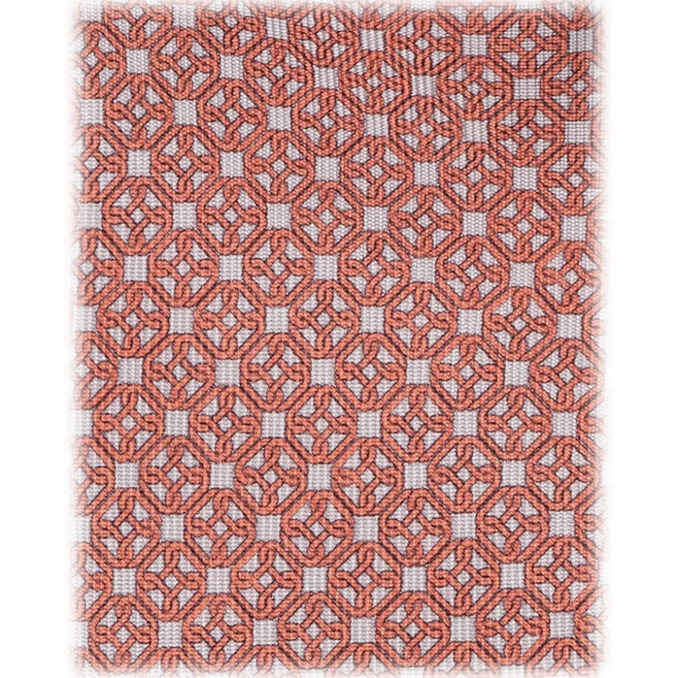 Viola Milano - Hilario Chain Selftipped Italian Silk Tie - Orange Mix - Handmade in Italy - Luxury Exclusive Collection - Avvenice