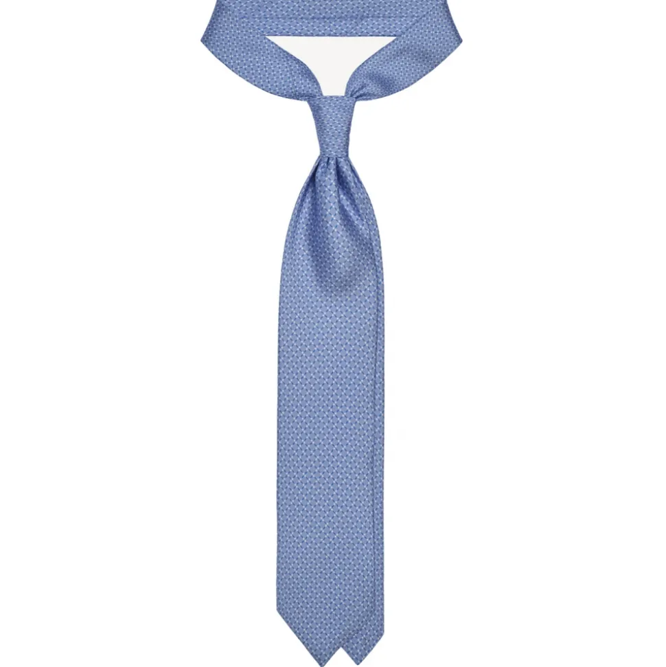 Viola Milano - Infiniti Dot Selftipped Italian Silk Tie - Purple - Handmade in Italy - Luxury Exclusive Collection - Avvenice