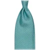 Viola Milano - Infiniti Dot Selftipped Italian Silk Tie - Menthol - Handmade in Italy - Luxury Exclusive Collection - Avvenice