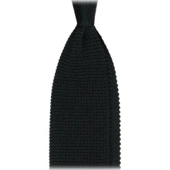 Viola Milano - Knitted Limited Label V-End Silk Tie - Forest - Handmade in Italy - Luxury Exclusive Collection - Avvenice