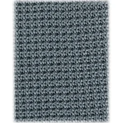 Viola Milano - Knitted Limited Label V-End Silk Tie - Cool Blue - Handmade in Italy - Luxury Exclusive Collection - Avvenice