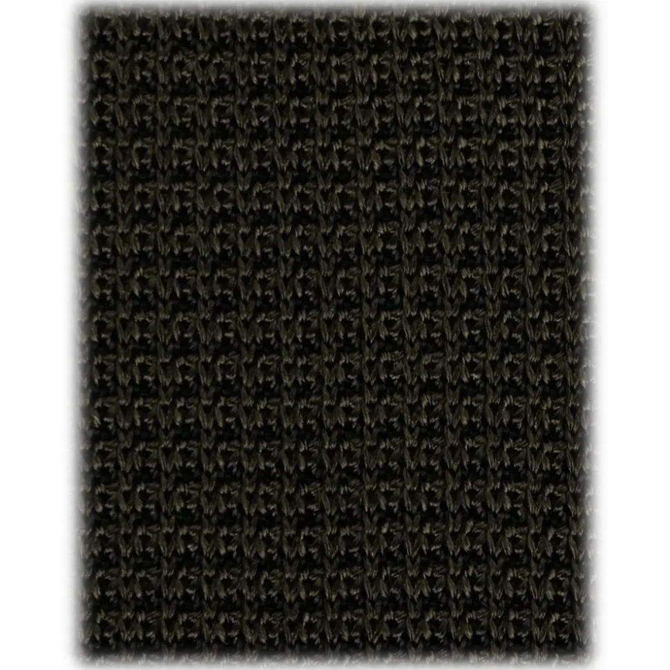 Viola Milano - Knitted Limited Label V-End Silk Tie - Army Green - Handmade in Italy - Luxury Exclusive Collection - Avvenice