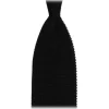 Viola Milano - Knitted Limited Label V-End Silk Tie - Black - Handmade in Italy - Luxury Exclusive Collection - Avvenice
