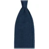 Viola Milano - Knitted Limited Label V-End Silk Tie - Sea - Handmade in Italy - Luxury Exclusive Collection - Avvenice