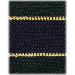 Viola Milano - Knitted Multi Stripe Silk Tie - Green Mix - Handmade in Italy - Luxury Exclusive Collection - Avvenice