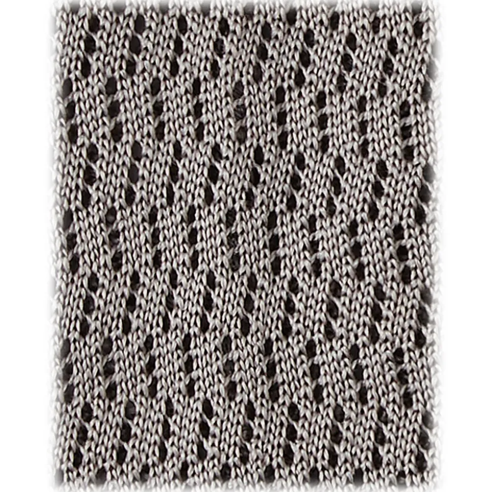 Viola Milano - Knitted Zig Zag Pattern Silk Tie - Light Grey - Handmade in Italy - Luxury Exclusive Collection - Avvenice