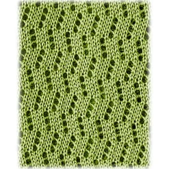 Viola Milano - Knitted Zig Zag Pattern Silk Tie - Lime - Handmade in Italy - Luxury Exclusive Collection - Avvenice