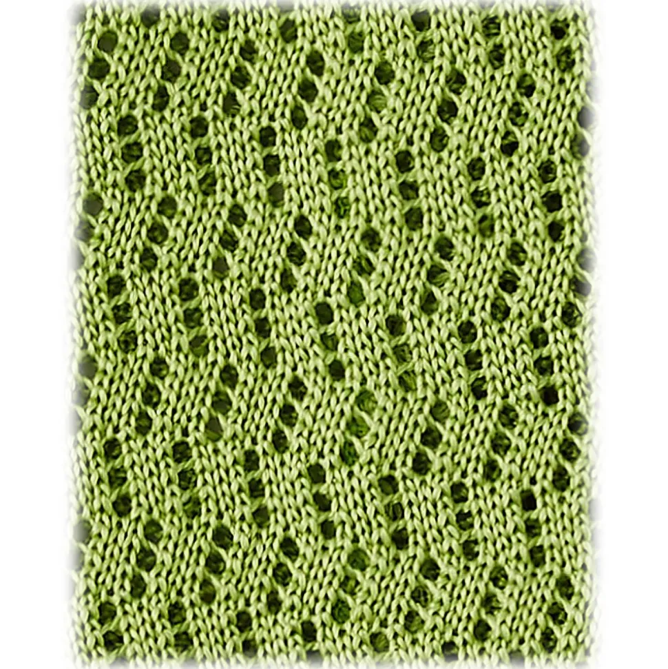 Viola Milano - Knitted Zig Zag Pattern Silk Tie - Lime - Handmade in Italy - Luxury Exclusive Collection - Avvenice