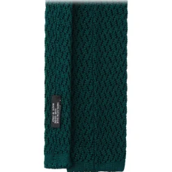 Viola Milano - Knitted Zig Zag Pattern Silk Tie - Spring Forest - Handmade in Italy - Luxury Exclusive Collection - Avvenice