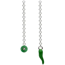 Viola Milano - Lapel Chain in 100% Sterling Silver - Apple - Handmade in Italy - Luxury Exclusive Collection - Avvenice