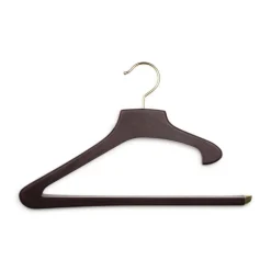 Viola Milano - Limited Wood Trousers Hanger - Dark Wood (Set Of 8) - Handmade in Italy - Luxury Exclusive Collection - Avvenice