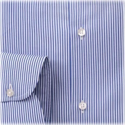 Viola Milano - Long Sleeve Shirt - Light Blue Stripe - Handmade in Italy - Luxury Exclusive Collection - Avvenice