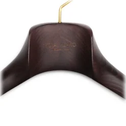 Viola Milano - Luxury Wood Suit Hanger - Dark Wood (Set Of 6) - Handmade in Italy - Luxury Exclusive Collection - Avvenice