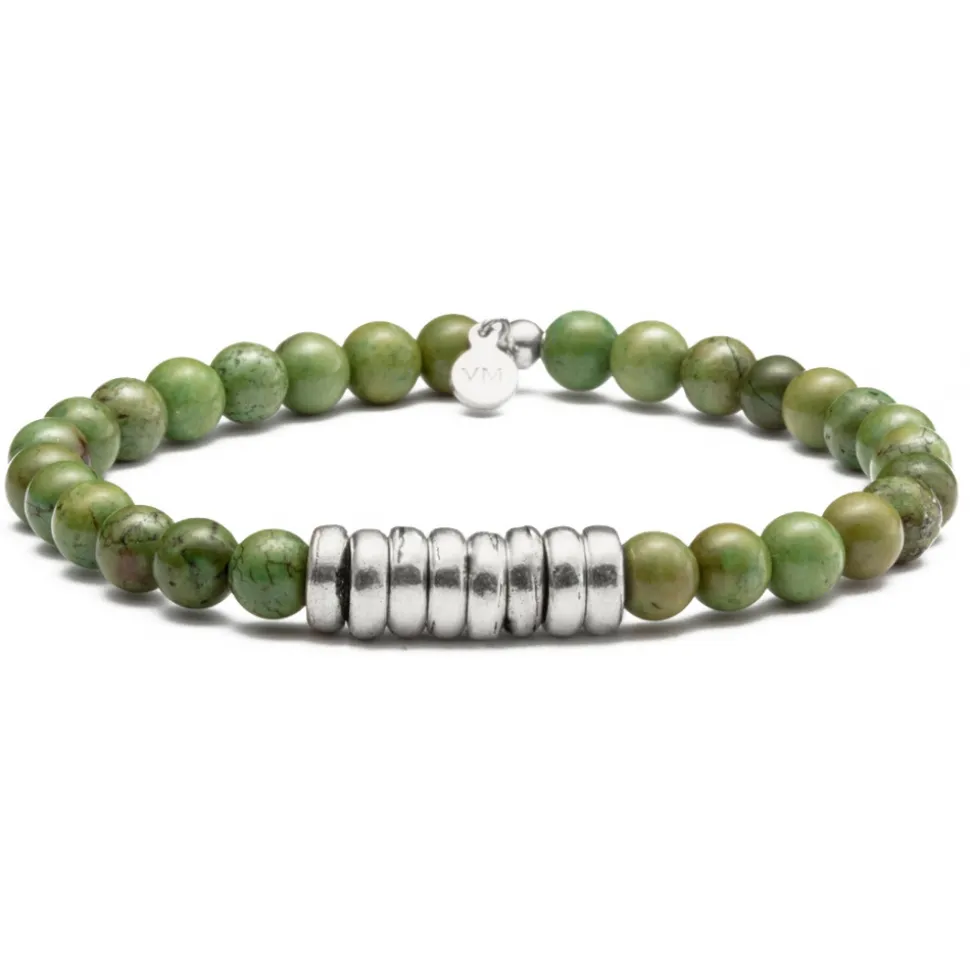 Viola Milano - Magical Gemstone Disc Bracelet - Apple - Handmade in Italy - Luxury Exclusive Collection - Avvenice