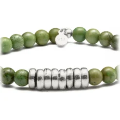 Viola Milano - Magical Gemstone Disc Bracelet - Apple - Handmade in Italy - Luxury Exclusive Collection - Avvenice