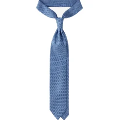 Viola Milano - Maillon Selftipped Italian Silk Tie - Blue Mix - Handmade in Italy - Luxury Exclusive Collection - Avvenice