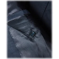 Viola Milano - Maison Milano 100% Linen Club Blazer - Navy - Handmade in Italy - Luxury Exclusive Collection - Avvenice