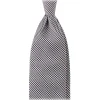 Viola Milano - Micro Cross Woven Silk Jacquard Tie - Black/White - Handmade in Italy - Luxury Exclusive Collection - Avvenice