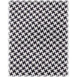 Viola Milano - Micro Cross Woven Silk Jacquard Tie - Black/White - Handmade in Italy - Luxury Exclusive Collection - Avvenice