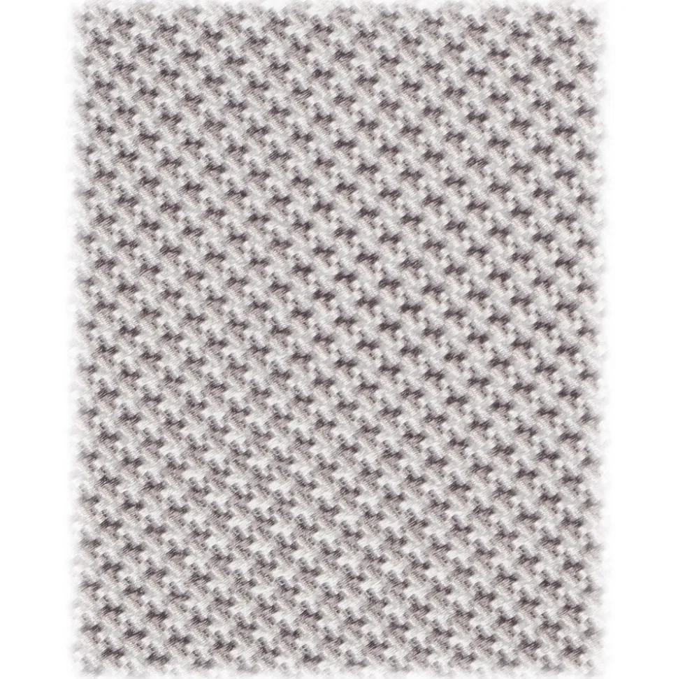 Viola Milano - Micro Cross Woven Silk Jacquard Tie - Silver/White - Handmade in Italy - Luxury Exclusive Collection - Avvenice