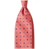 Viola Milano - Micro Floral Selftipped Italian Silk Tie - Rose - Handmade in Italy - Luxury Exclusive Collection - Avvenice
