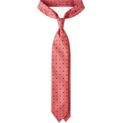 Viola Milano - Micro Floral Selftipped Italian Silk Tie - Rose - Handmade in Italy - Luxury Exclusive Collection - Avvenice