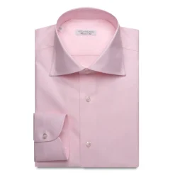 Viola Milano - Micro Stripe Shirt - Pink and White - Handmade in Italy - Luxury Exclusive Collection - Avvenice