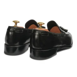 Viola Milano - Milanese Calf Leather Loafer - Black - Handmade in Italy - Luxury Exclusive Collection - Avvenice