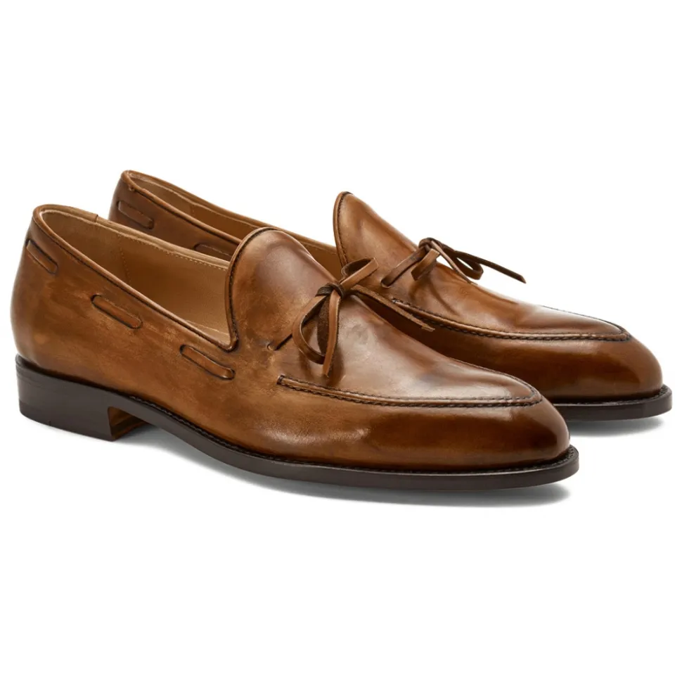 Viola Milano - Milanese Handwelted String Loafer - Natural - Handmade in Italy - Luxury Exclusive Collection - Avvenice